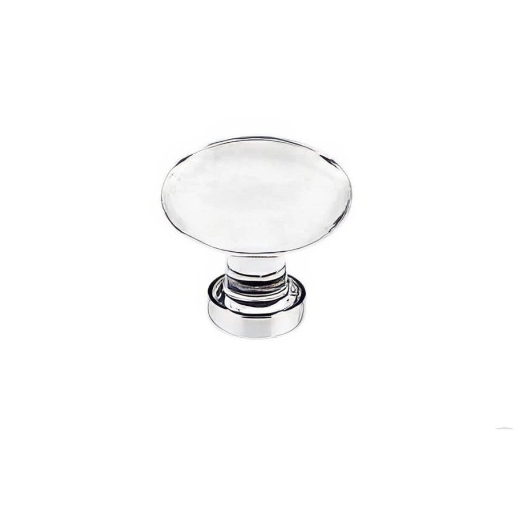 Emtek size 1.25 Hampton Crystal Cabinet Knob in Polished Chrome #86401